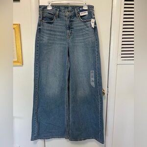 NWT Old Navy Extra High-Rise Sky High A-Line Wide Leg Jeans